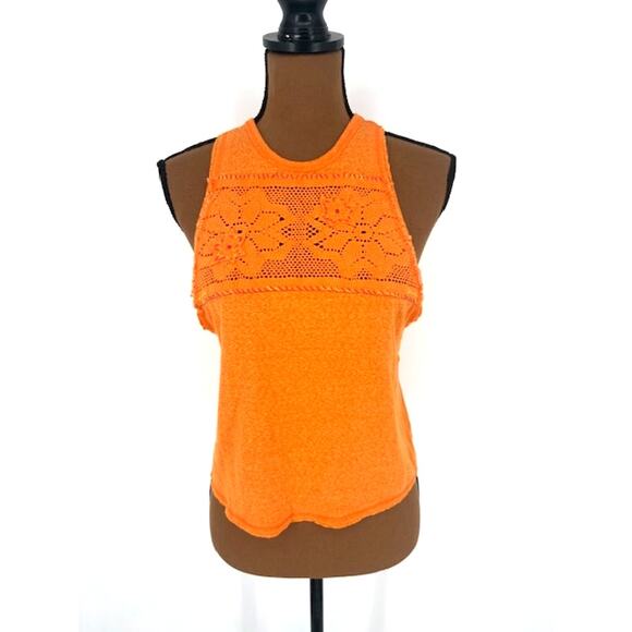 We The Free Tops - We The Free Babydoll Embroidered Swing Tank in Orange – XS